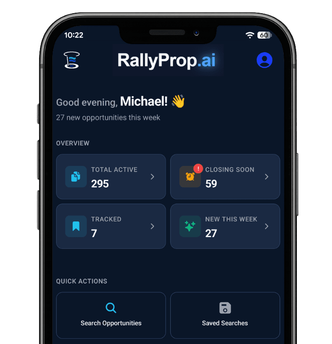 RallyProp dashboard preview